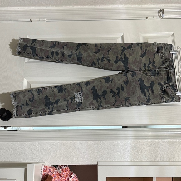 Kut stretch Camouflage Distressed Jeans - Picture 1 of 4